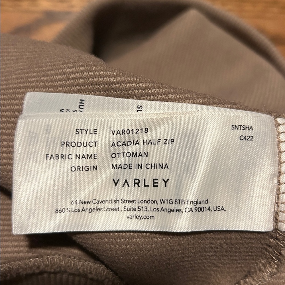Varley Brown Half-Zip Sweatshirt - Picture 5 of 5